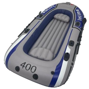 Imagem de Bote Barco Inflavel 4 Pessoas Grande Intime Remo Inflador Reforçado Pesca Praia Passeio Lancha Iate Jetski Rio Mar