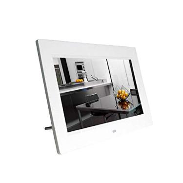 Imagem de OKPJFHS Álbum de fotos eletrônico, moldura digital, de alta definição, para uso doméstico, 17,8 cm, 20,3 cm, 25,4 cm, 38,1 cm, multifuncional, suporte para exibição de fotos, reprodutor de vídeo e