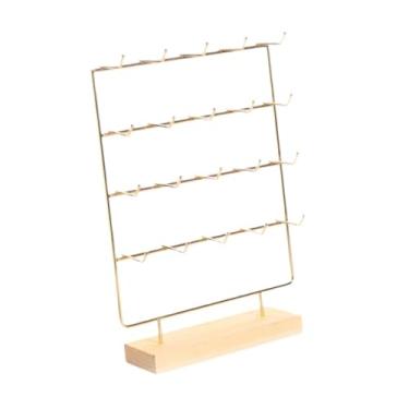 Imagem de simhoa Expositor de Joias com 4 Níveis para Brincos, Colares, Acessórios de Cabelo e Pulseiras - Ideal para Mesa ou Acessórios de Mesa.