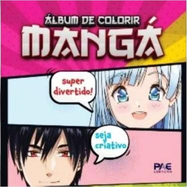 Imagem de Livro de Colorir Mangá álbum RS 26X26CM 64 Páginas - Pae Editora