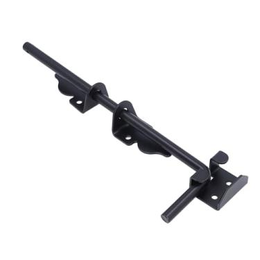 Imagem de Alomejor de Cana, Haste de Queda de Aço Pesada de 12 Polegadas Com Revestimento Em pó Preto, Portão Seguro para Portões de Madeira de Metal de Madeira e Segurança de Animais de Estimação