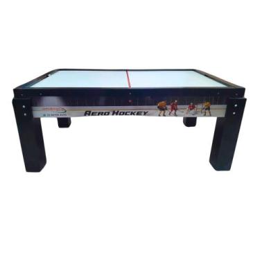 Imagem de Mesa de Aero Hockey/Air Game Ilustrada em Madeira Maciça Dinâmica Dive