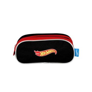 Imagem de Estojo Escolar Penal Triplo Hot Wheels Et49985 - Luxcel
