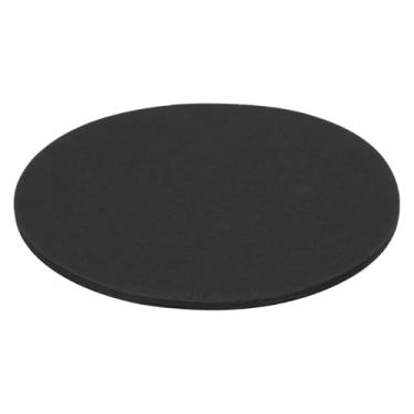 Imagem de Rebower 25 folhas de papel com recortes circulares, papel de construção de cartolina origami redondo de 10 cm, [para artes faça-você-mesmo, artesanato, arte, quadro de avisos], preto