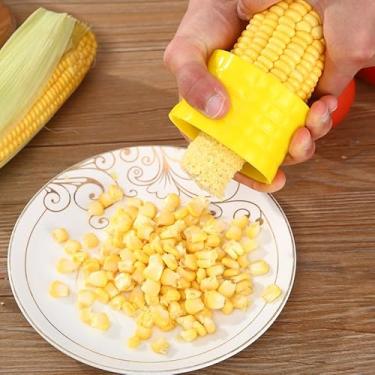 Imagem de Removedor manual de grãos de milho – Decapador de milho de aço inoxidável, ferramenta de cozinha durável para remoção sem esforço de grãos de milho