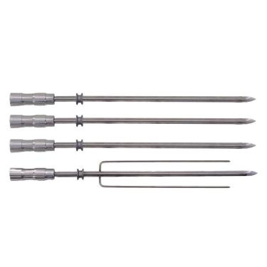 Imagem de Kit 4 Espetos Cabo Térmico 65cm para Churrasqueiras Titan