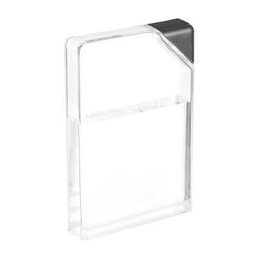 Imagem de NUOBESTY Garrafa de água plana fina e reutilizável transparente de 450 ml, portátil, cabe no bolso e amp, canto aleatório, copo portátil transparente para escola, esportes, viagens, hora de jantar
