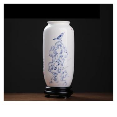 Imagem de URGDWEKJY Vaso de cerâmica sala de estar armário de TV decorativo vaso de flores vasos de flores