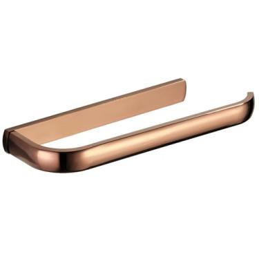 Imagem de 3FLQOOPP Ferragens de banheiro ouro rosa prateleira de toalha de banho de luxo suporte de escova de vaso sanitário suporte de papel cabide gancho saboneteira conjunto de acessórios de banheiro, cesta