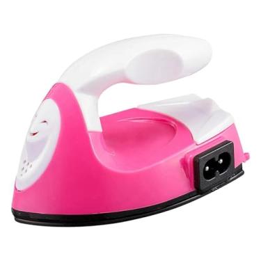 Imagem de Generic Ferro de passar roupa elétrico portátil, ideal para trabalhos manuais, artesanato e projetos DIY. Prático, compacto e versátil, de, Rosa Vermelha