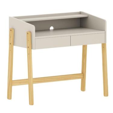 Imagem de Escrivaninha Infantil Play com Altura Regulável 2 Gavetas  Areia com C