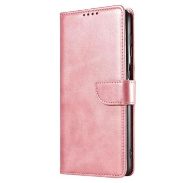 Imagem de Yunir Capa Carteira para S25 Ultra, Suporte para 3 Cartões Com Compartimento para Cartão de Crédito, Capa Protetora para Carteira S25 Ultra Com Porta-cartões, Fólio de Couro Com (Ouro rosa)