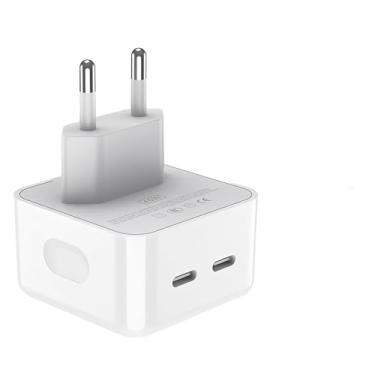 Imagem de H'MASTON Carregador Tipo C Fonte 40W com Dupla Usb C Rápido Carregamento Simultaneo Compatível com iPhone iPad Samsung