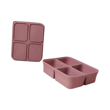 Imagem de Forma De Gelo De Silicone Livre De BPA Para Bebês Com Tampas, Moldes F