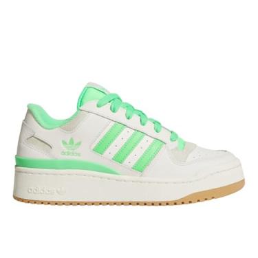Imagem de adidas Tênis feminino Forum Bold Lace Up Casual - Verde, Branco, Multi, 7 Wide