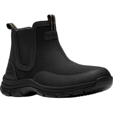 Imagem de Clarks Bota masculina Walpath Easy Chelsea, Couro preto, 8