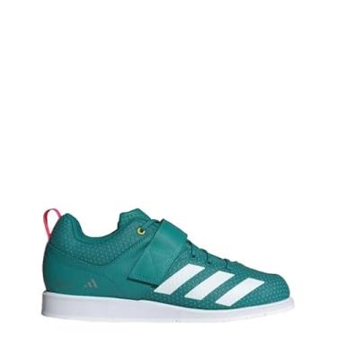 Imagem de adidas Tênis unissex para halterofilismo Powerlift 5, Azul-petróleo/branco/azul-petróleo, 11.5 Women/10.5 Men