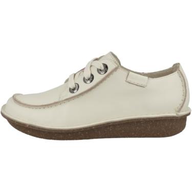 Imagem de Clarks Dream Oxford feminino engraçado, Couro cremoso, 39.5 EU