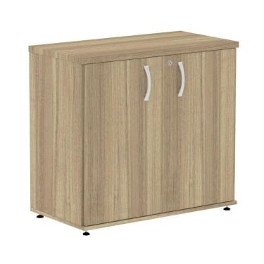 Imagem de Armário Baixo P25 Pandin 80 Cm (largura) Em Mdp Cor Noce Naturalle Com 2 Portas E Prateleira