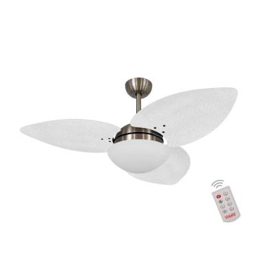 Imagem de Ventilador De Teto Bronze 3 Pás Palmae Branco 127V