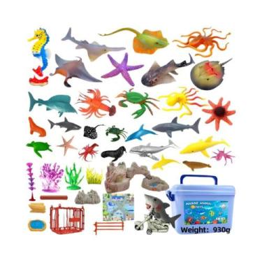 Imagem de Brinquedos Educativos Conjunto De Modelos De Animais Marinhos Submarin