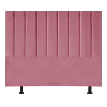 Imagem de Cabeceira Estofada Cama Casal Queen Size 160 Cm Maisa Suede rosa