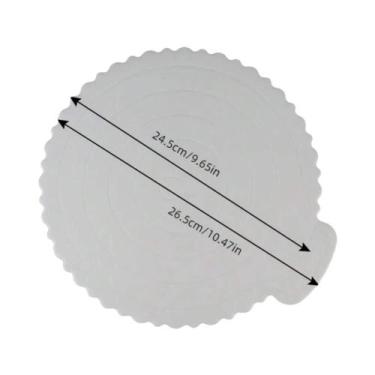 Imagem de Base De Plástico Reutilizável Para Bolos E Sobremesas, Superfície Lisa