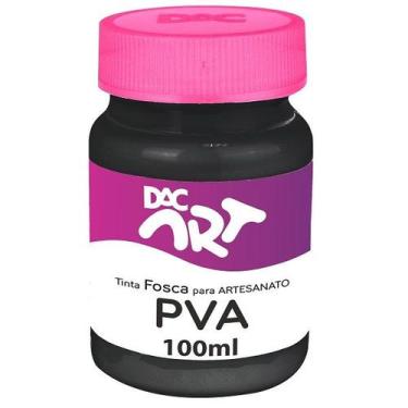 Imagem de Tinta PVA Fosca 100ML Preto DAC