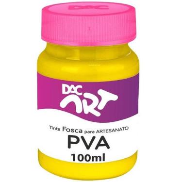 Imagem de Tinta PVA Fosca 100ML Amarelo Ouro DAC
