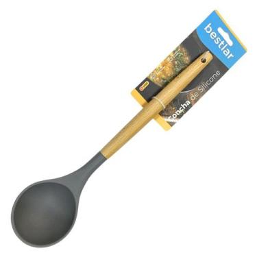 Imagem de Concha de Silicone com Cabo em Madeira - Bestlar