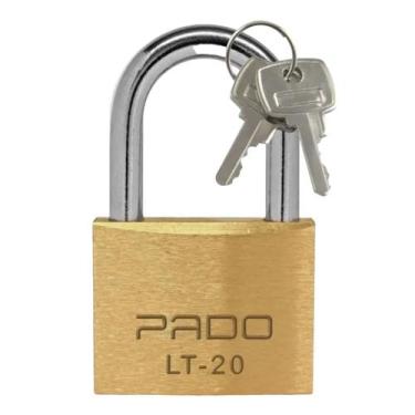 Imagem de Kit 3 Cadeado Pado Latão 20mm Pado
