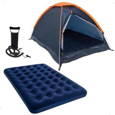 Imagem de Barraca Panda 3 Pessoas NTK + Colchão Casal Bestway + Bomba de Ar - Na