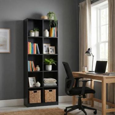 Imagem de Armário Colmeia Multiuso Com 10 Nichos Prateleira Expositor Livreiro O