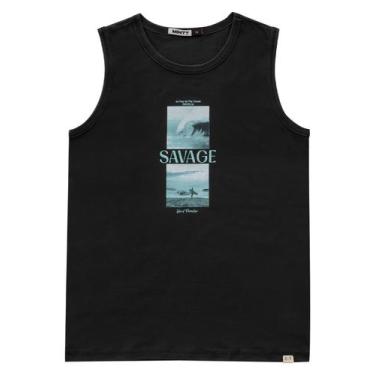 Imagem de Regata Juvenil Masculina Minty Preto, Preto, 12