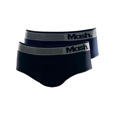 Imagem de Kit com 2 Cueca Slip Mash 713.02 Colorido, Preto, M