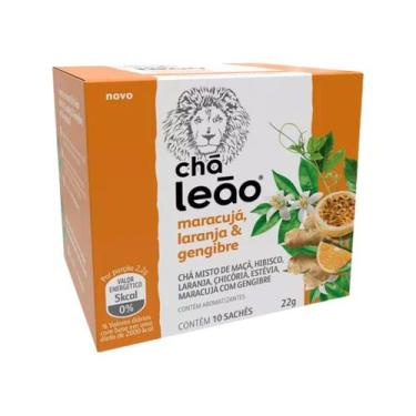 Imagem de Chá Leão Maracujá, Laranja e Gengibre com 10 Sachês