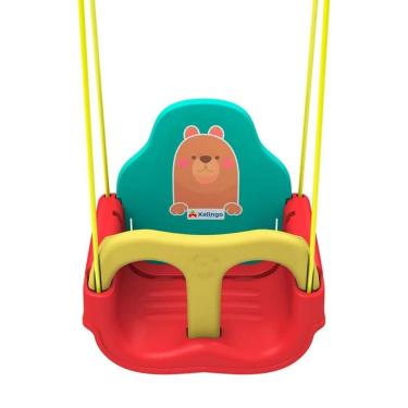 Imagem de Balanço Infantil Ursinho Até 23kg Cinto De Segurança Xalingo