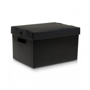 Imagem de Caixa Organizadora 7011 Preta Polycart, Unico