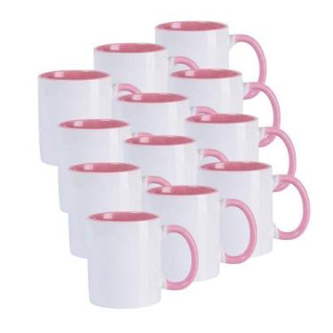 Imagem de Caneca Para Sublimação De Cerâmica Branca Com Interior, - Metalnox