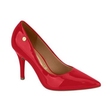 Imagem de Sapato Feminino Scarpin Vizzano Napa Glossy Confort 11841101, Vermelho