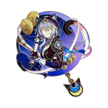 Imagem de Broches De Anime Cosplay Honkai Star Rail Silver Wolf LV.999, Emblemas