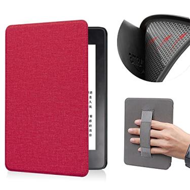 Imagem de Capa de proteção macia TPU de 6 polegadas para Kindle Paperwhite antes de 2018, (Modelo EY21 e DP75SDI) Capa protetora à prova d'água com Auto Wake/Sleep e Hand Strap