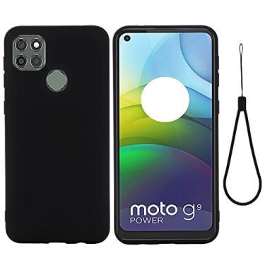 Imagem de YUNCHAO Caixa de telefone Para Motorola Moto G9 Power Pure Color Silicone Líquido Cobertura Completa à Prova de Choque capa para celular