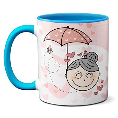 Imagem de Caneca Da Melhor Avó Do Mundo Feliz Dia Dos Avós Presente (Azul)