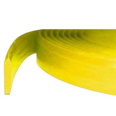 Imagem de Tira de Poliuretano Chanfrada em V Amarelo para Rodo de Serigrafia 70SH (1 Metro)