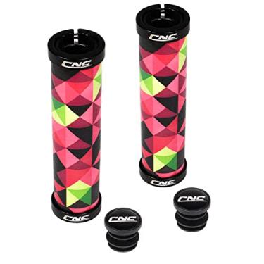 Imagem de Chooee Aderência de silicone para guidão de mountain bike, trava dupla em MTB Grip 3D gel de sílica rosa