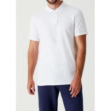 Imagem de Camiseta Polo Masculina Branca Lisa - Wju Jeans