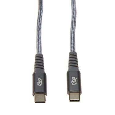 Imagem de Cabo usb-c para usb-c em Nylon 2M Trançado Chumbo - I2GO pro