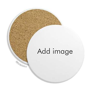 Imagem de Porta-copos de cerâmica personalizada Adicionar imagem mensagem pedra bebida bebida copo presente 2 peças
