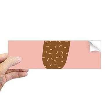 Imagem de DIYthinker Adesivo retangular de chocolate crocante doce sorvete doce adesivo para janela notebook